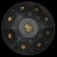 9 and 12 Note Handpans in BLACK + Gold Dimple Mandala | Generation 4s - NovaPans Handpans